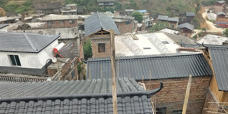 仿古樹脂小青瓦新農(nóng)村風貌改造 仿古樹脂小青瓦新農(nóng)村風貌改造